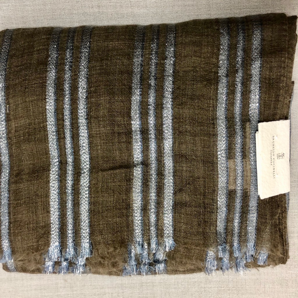 CUCINELLI Schal STRIPES