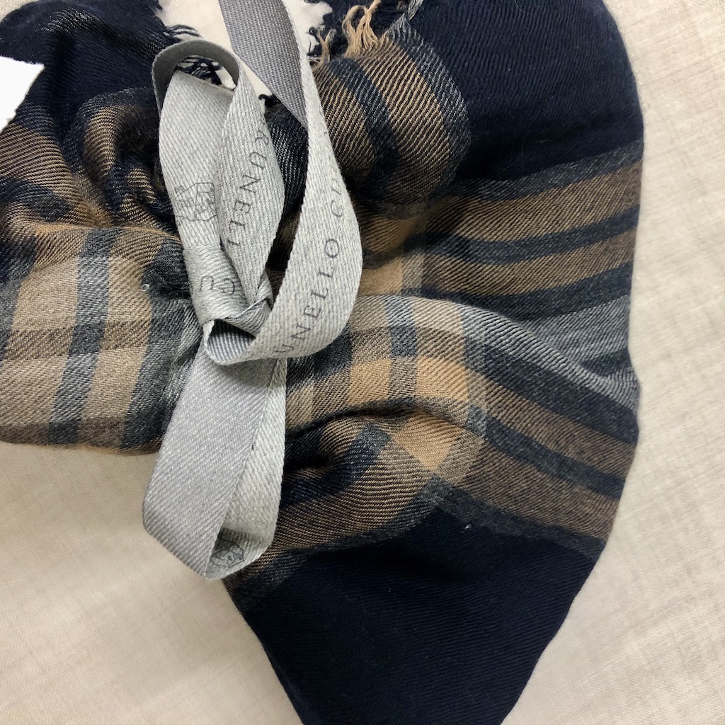 CUCINELLI Schal STRIPE